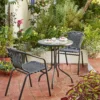 Eloise Bistro Set - Black 1 Eloise Bistro Set - Black -Garden Furniture Store 12887997 8464843691810403