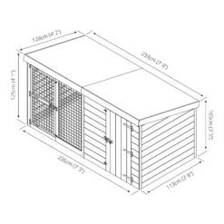 Mercia 8 X 4 Dog Kennel & Run - Including Installation -Garden Furniture Store 12888128 2014843294603227