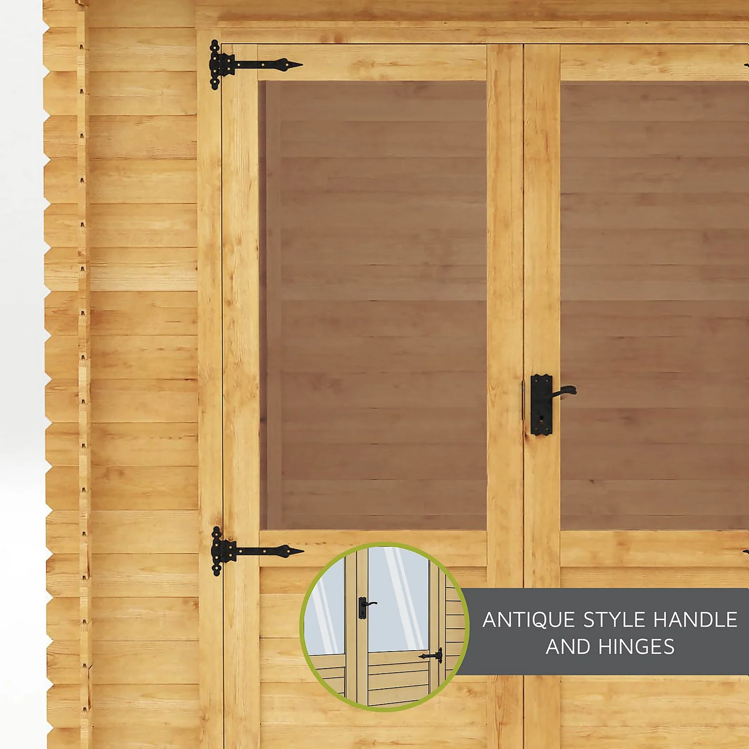 Mercia 2.4 X 2.4m 19mm Log Cabin (Installed) 8 Mercia 2.4 X 2.4m 19mm Log Cabin (Installed) - Image 6