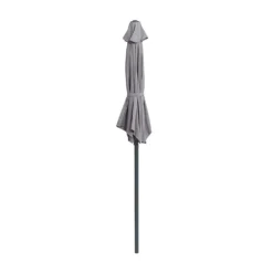 None 2.1m Crank & Tilt Parasol Light Grey - Dia. 38mm -Garden Furniture Store 12888557 1054843673613402