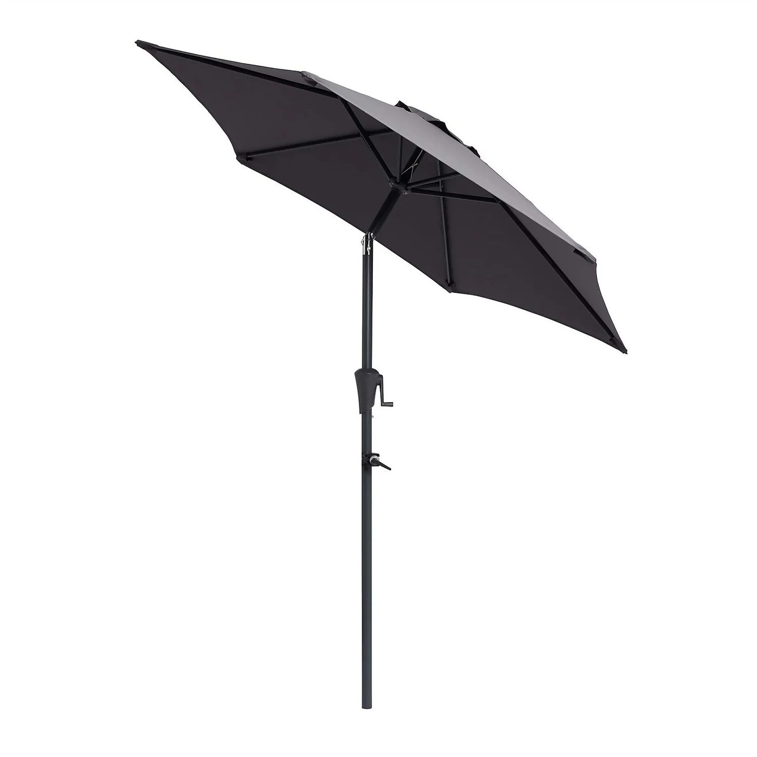 None 2.1m Crank & Tilt Parasol Dark Grey - Dia. 38mm 4 None 2.1m Crank & Tilt Parasol Dark Grey - Dia. 38mm - Image 2