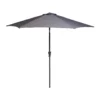None 2.7m Crank & Tilt Parasol Dark Grey - Dia. 38mm -Garden Furniture Store 12888563 4794843674580713