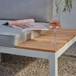 Spirit Metal Garden Corner Sofa Set - Grey -Garden Furniture Store 12889918 5274869216234318