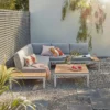 Spirit Metal Garden Corner Sofa Set - Grey -Garden Furniture Store 12889918 8284846180990773