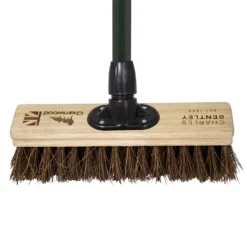 Charles Bentley Charnwood Bassine Wooden Garden Broom - 300mm -Garden Furniture Store 12890894 1654915831672224