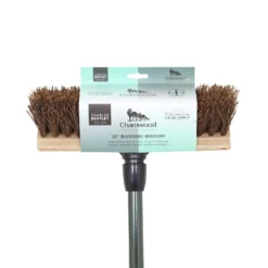 Charles Bentley Charnwood Bassine Wooden Garden Broom - 300mm -Garden Furniture Store 12890894 2054915831703787