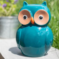 Ceramic Owl Garden Ornament - 25cm -Garden Furniture Store 12890924 1204941773960589