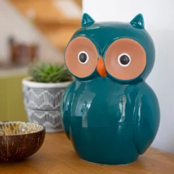 Ceramic Owl Garden Ornament - 25cm -Garden Furniture Store 12890924 2104941774043314