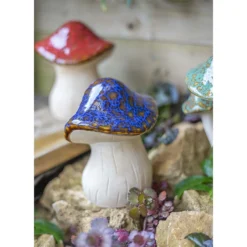 Ceramic Mushroom Garden Ornament - Medium -Garden Furniture Store 12890925 1974843660796469