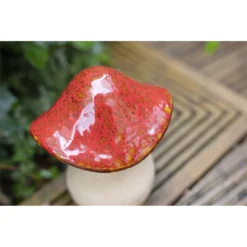 Ceramic Mushroom Garden Ornament - Medium -Garden Furniture Store 12890925 5224843660767021