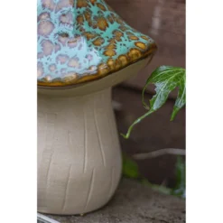 Ceramic Mushroom Garden Ornament - Medium -Garden Furniture Store 12890925 6024843660824066