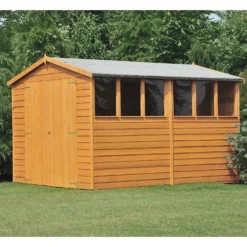 Shire 12 X 8ft Shed Overlap Double Door -Garden Furniture Store 13082803 5894862497618977