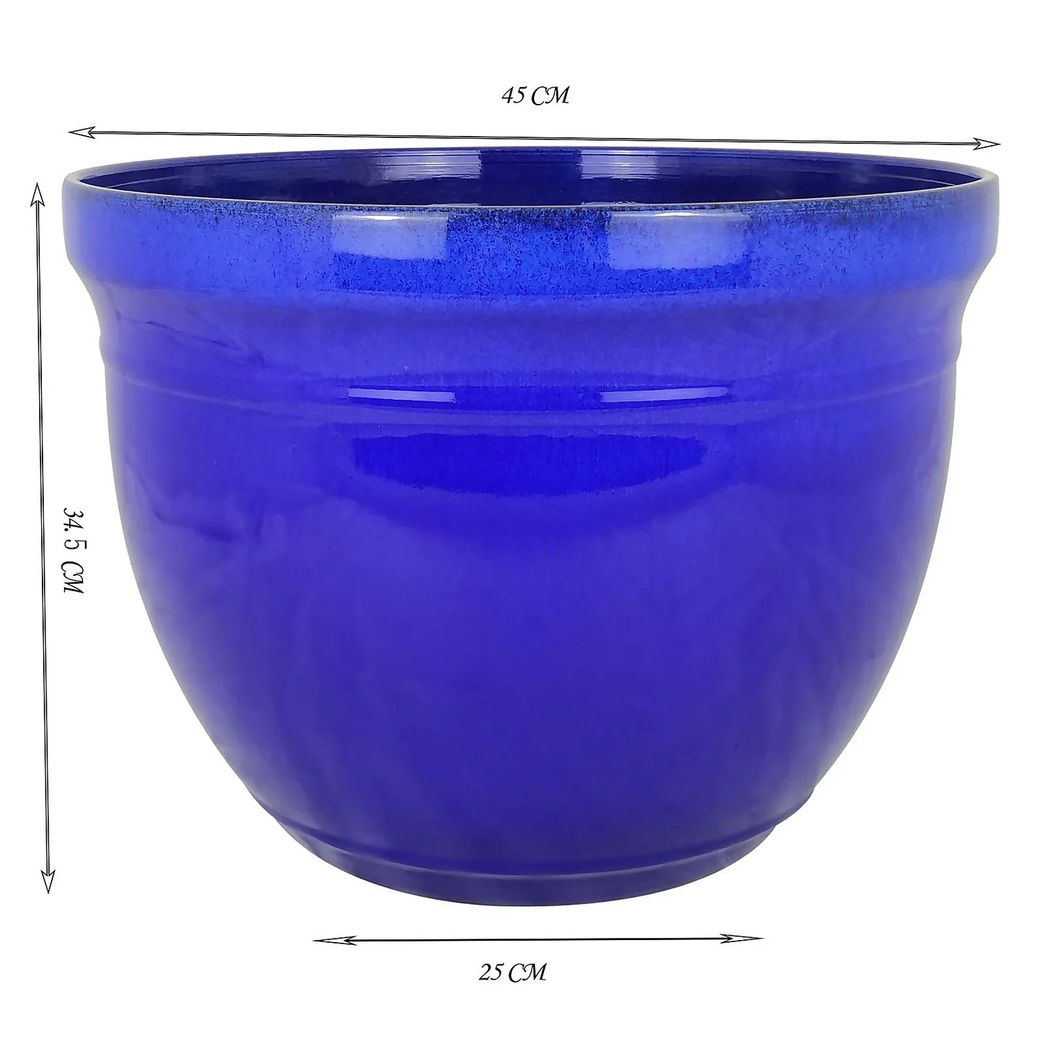 Maddison Royal Blue Planter - 45cm 4 Maddison Royal Blue Planter - 45cm - Image 2
