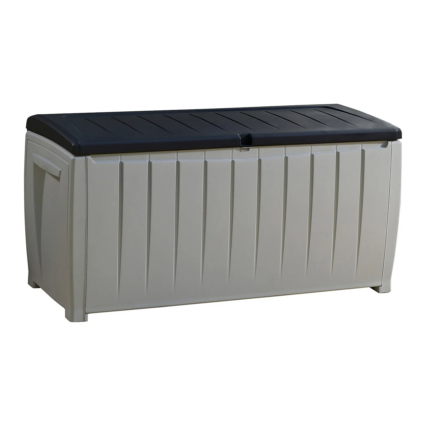 Keter Ace Outdoor Garden Storage Box 124 X 55 X 62.5 Cm - Grey And Black 3 Keter Ace Outdoor Garden Storage Box 124 X 55 X 62.5 Cm - Grey And Black