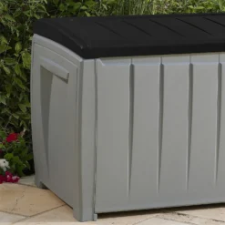 Keter Ace Outdoor Garden Storage Box 124 X 55 X 62.5 Cm - Grey And Black 18 Keter Ace Outdoor Garden Storage Box 124 X 55 X 62.5 Cm - Grey And Black -Garden Furniture Store 13432924 3844947994747044