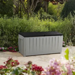 Keter Ace Outdoor Garden Storage Box 124 X 55 X 62.5 Cm - Grey And Black 13 Keter Ace Outdoor Garden Storage Box 124 X 55 X 62.5 Cm - Grey And Black -Garden Furniture Store 13432924 5964947994547391