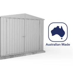 Absco 10 X 20ft Utility Workshop Apex Metal Shed - Zinc -Garden Furniture Store 13440861 1984929163945152
