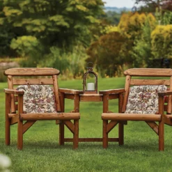 Anchor Fast FSC Weydale Rustic Alcove Garden Seat -Garden Furniture Store 13452072 9954929385042617