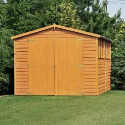 Shire 10 X 10ft Double Door Overlap Garden Shed - Including Installation -Garden Furniture Store 13505228 1254926471257109