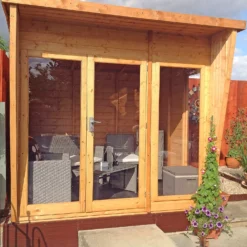 Shire 8 X 6ft Highclere Double Door Summerhouse - Including Installation -Garden Furniture Store 13505316 5884933734291645