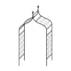 Agriframes Gothic Garden Arch - (H)2.4M X (W) 1.2m X (D)0.45m - Black -Garden Furniture Store 13526218 8794935036170475