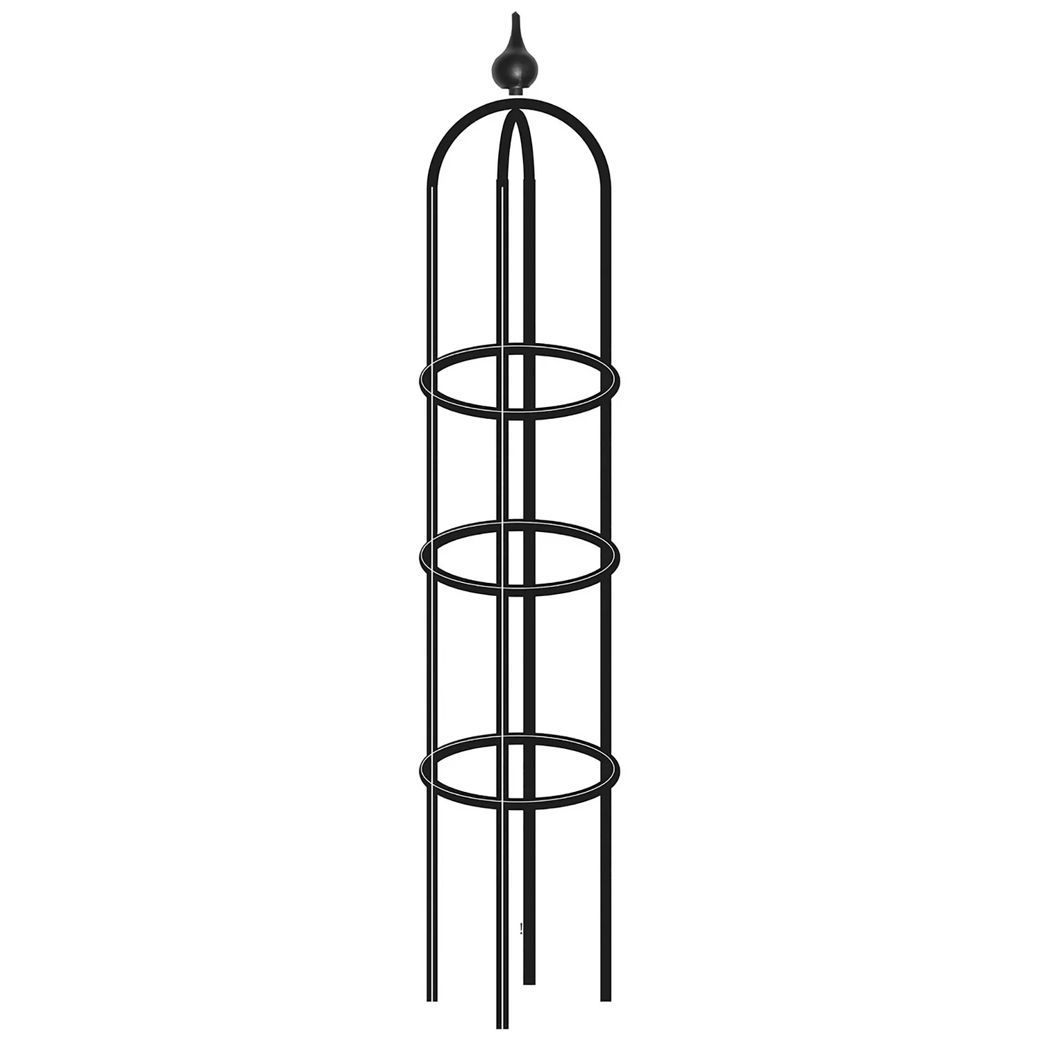 Agriframes Decorative Garden Obelisk 2.7m - Blue 3 Agriframes Decorative Garden Obelisk 2.7m - Blue