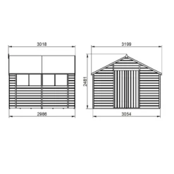 Shiplap Dip Treated 10x10ft Apex Shed - Double Door 15 Shiplap Dip Treated 10x10ft Apex Shed - Double Door -Garden Furniture Store 13529682 4174941755970570