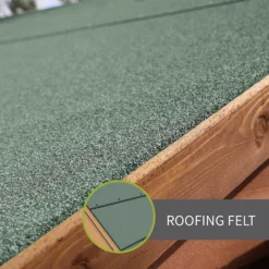 Country Living 7ft X 7ft Premium Sandon Double Storey Playhouse With Veranda Painted + Installation - Aurora Green -Garden Furniture Store 13554918 3054945374130713