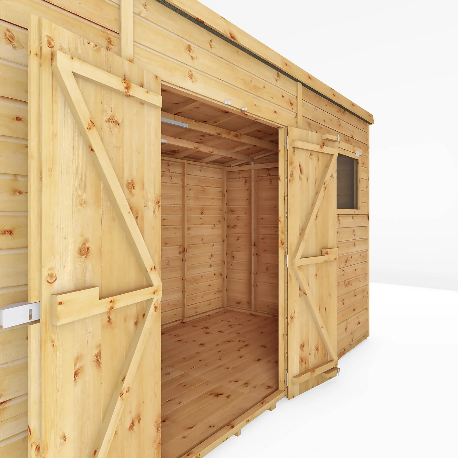 Mercia 12ft X 8ft Premium Shiplap Pent Shed 5 Mercia 12ft X 8ft Premium Shiplap Pent Shed - Image 3