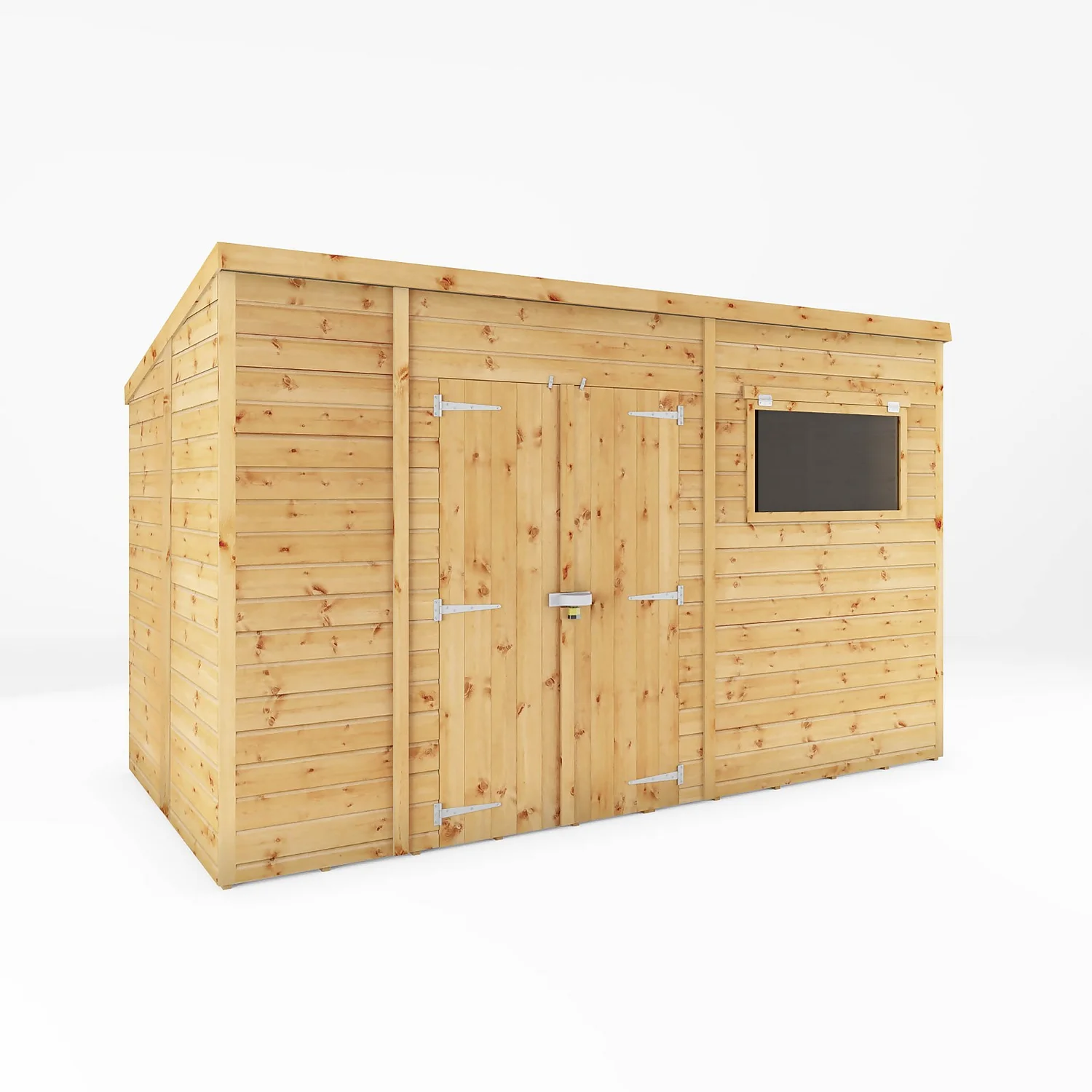Mercia 12ft X 8ft Premium Shiplap Pent Shed 3 Mercia 12ft X 8ft Premium Shiplap Pent Shed