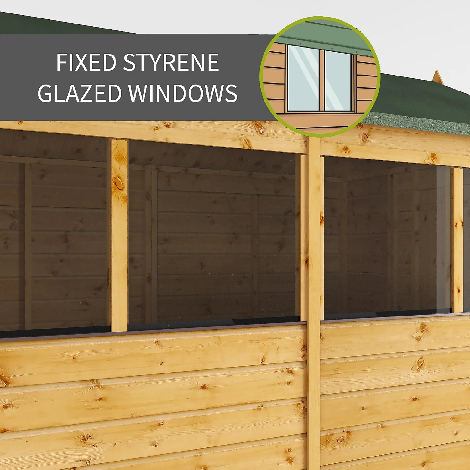 Mercia 6ft X 4ft Premium Shiplap Apex Shed - Including Installation 5 Mercia 6ft X 4ft Premium Shiplap Apex Shed - Including Installation - Image 3