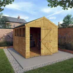 Mercia 10ft X 8ft Premium Shiplap Apex Shed - Including Installation -Garden Furniture Store 13555791 7124949338894005