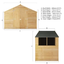 Mercia 5ft X 10ft Overlap Apex Shed - Including Installation 20 Mercia 5ft X 10ft Overlap Apex Shed - Including Installation -Garden Furniture Store 13555806 5925047801193685