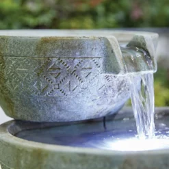 Stylish Fountain Oasis Water Feature With LEDs -Garden Furniture Store 13846043 6794962028176288