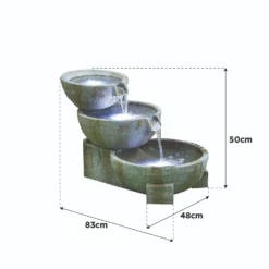 Stylish Fountain Oasis Water Feature With LEDs -Garden Furniture Store 13846043 8054962028273395