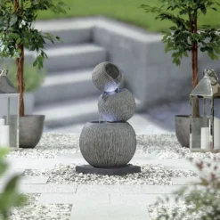 Stylish Fountain Illusion Falls Water Feature With LEDs -Garden Furniture Store 13846045 3854962027687717