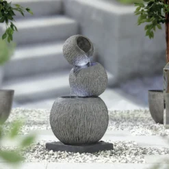 Stylish Fountain Illusion Falls Water Feature With LEDs -Garden Furniture Store 13846045 4344962027737883