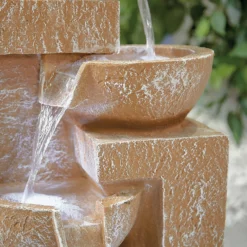 Stylish Fountain Sparkling Bowls Water Feature With LEDs -Garden Furniture Store 13846048 1034971880455348
