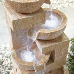 Stylish Fountain Sparkling Bowls Water Feature With LEDs -Garden Furniture Store 13846048 6124971880433253