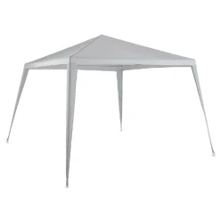Gazebo With Side Panels - Grey 10 Gazebo With Side Panels - Grey -Garden Furniture Store 13884308 2785023690861332