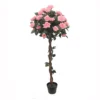 Artificial Pink Standard Rose - 120cm