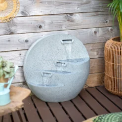 Stylish Fountain Kyoto Falls Garden Water Feature With LEDs -Garden Furniture Store 13947170 2105005844858475