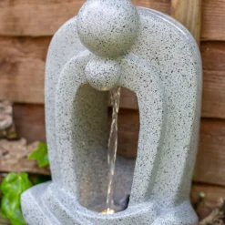 Stylish Fountain Zen Pour Garden Water Feature With LEDs -Garden Furniture Store 13947173 3655005844923803