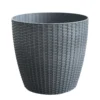 Grey Weave Planter - 28cm -Garden Furniture Store 13951352 1454987105535802