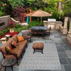 Homebase Outdoor Rug - Grey 160x230cm -Garden Furniture Store 13953337 9194989199353489