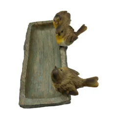 Homebase Wood Log Bird Bath With Birds 11 Homebase Wood Log Bird Bath With Birds -Garden Furniture Store 13955522 7495014596921816