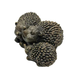 Bronze Look Hedgehog Family Garden Ornament -Garden Furniture Store 13965951 8705014596974346