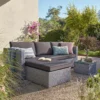 Alexandria Rattan Effect Garden Corner Sofa Set - Ash Grey -Garden Furniture Store 13971225 1525022704323659