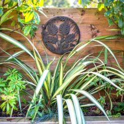 Jungle Leaf Garden Wall Art 35cm - Black -Garden Furniture Store 13981006 3475005835433276