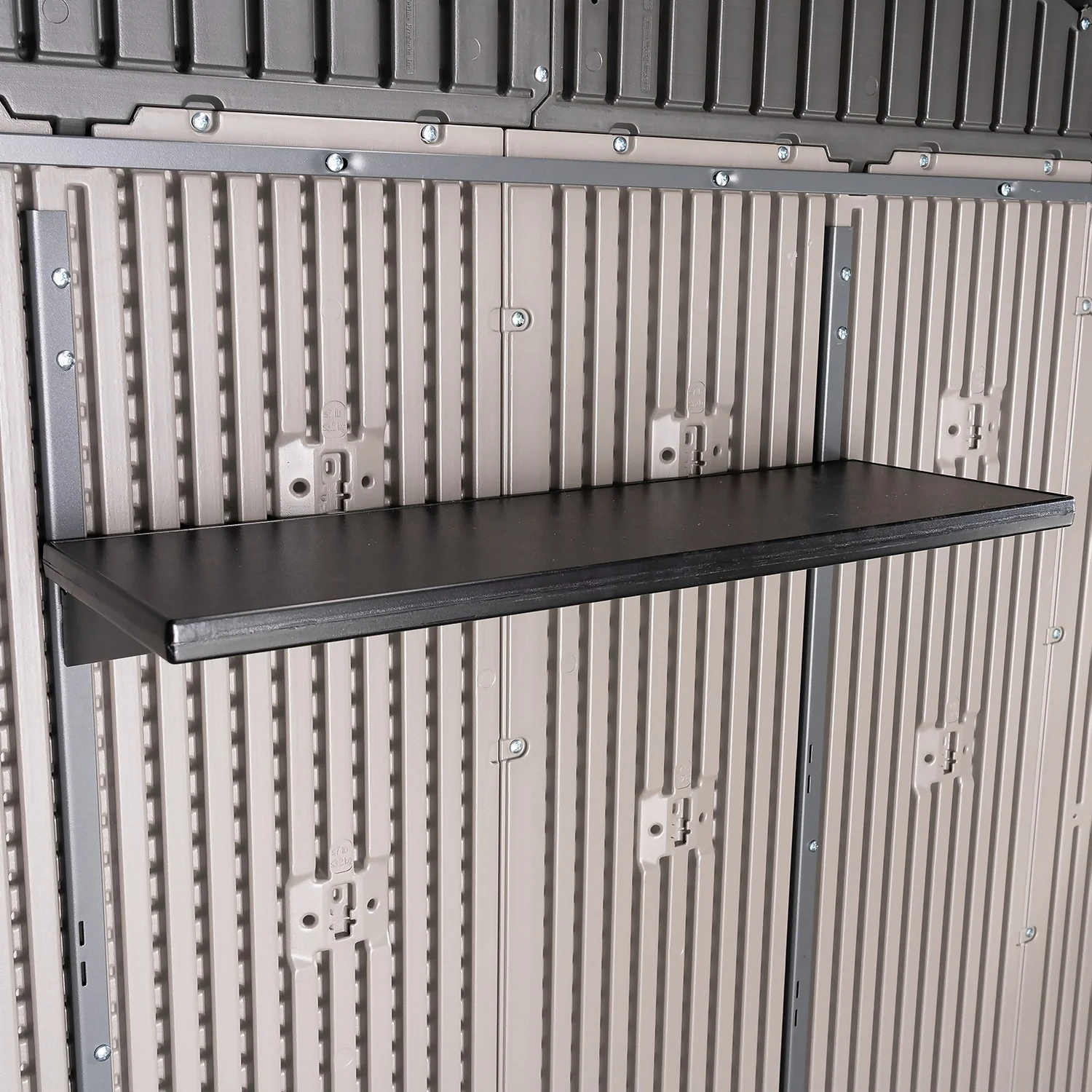 Lifetime 7x7ft Outdoor Storage Shed - Rough-Cut Grey 11 Lifetime 7x7ft Outdoor Storage Shed - Rough-Cut Grey - Image 9